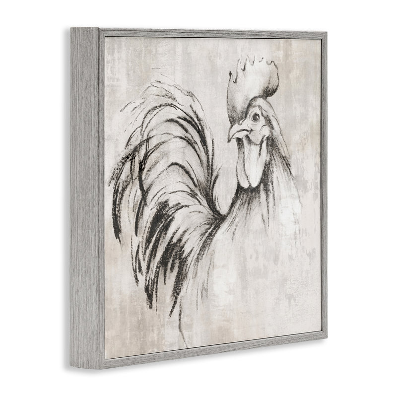  Impression de coq, impression par estampe numérique par Eli Jones, Estampe numérique Farmhouse, H 12 po x l 12 po