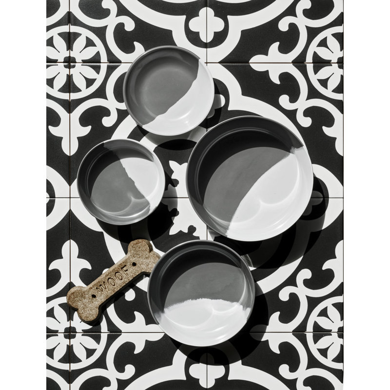 Bol pour animaux Maxen, Gris / blanc