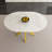 Extendable Round Dining Table with X-shaped base