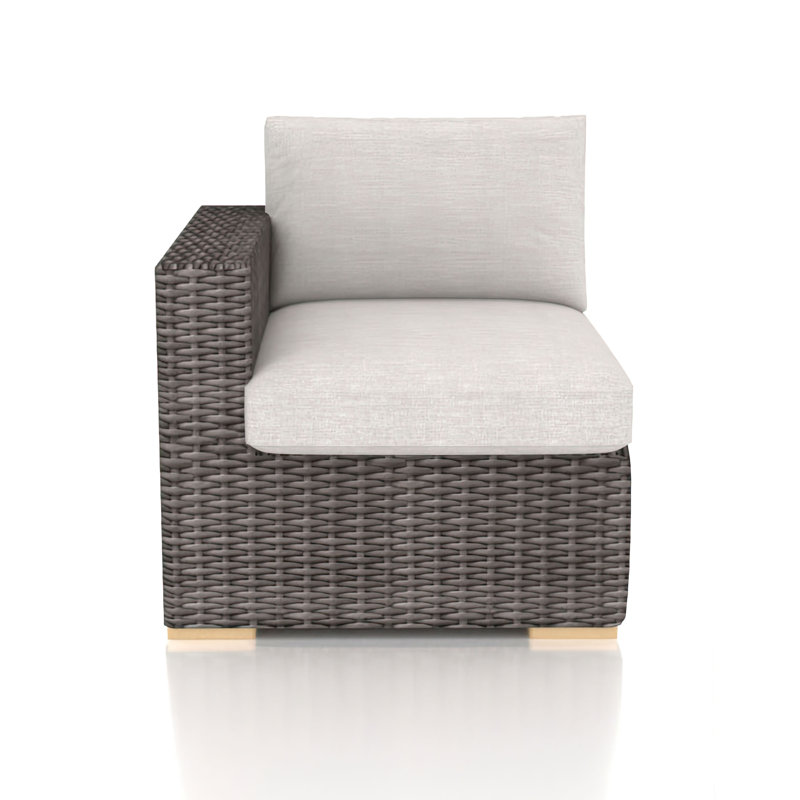 Chaise de terrasse avec coussins Sunbrella Marfik, Argent coulé Sunbrella®