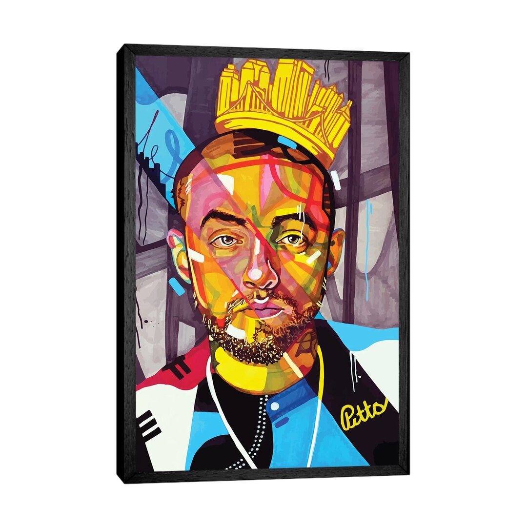 Leinwandbild - Grafikdruck „Mac Miller” von Domonique Brown