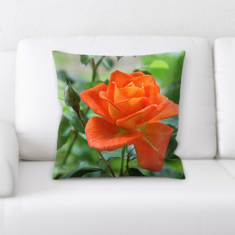 Rose Throw Pillow