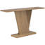 Console avec placage en bois naturel - Superbe style minimaliste, base en V stable, grand plateau de table, installation facile, capacité de 220 lb, brun, profondeur de 59,6 po, largeur de 14,26 po, hauteur classique de 34,36 po-1376624242