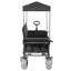 Chariot pliable convertible en banc 3-en-1 avec auvent et plateau de table pliable monté à l'arrière-1262627605