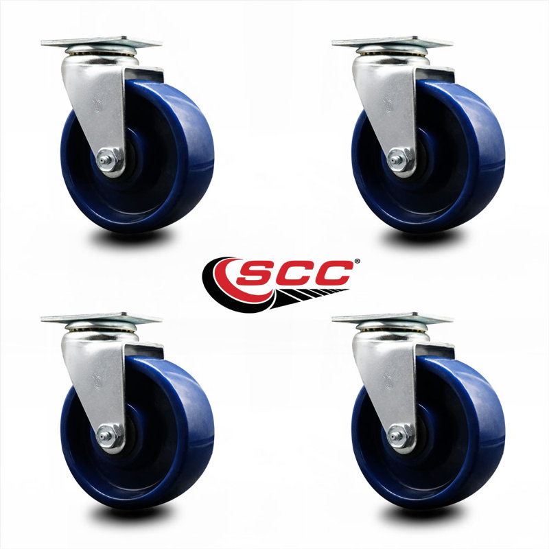 Solid Polyurethane Caster with Ball Bearing