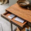 Quinnipiac 115 cm W Solid Wood Top Console Table