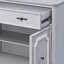 Armoire décorative grise