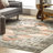 Gracie SpinClean Distressed Medallion Machine Washable Area Rug-1922363118