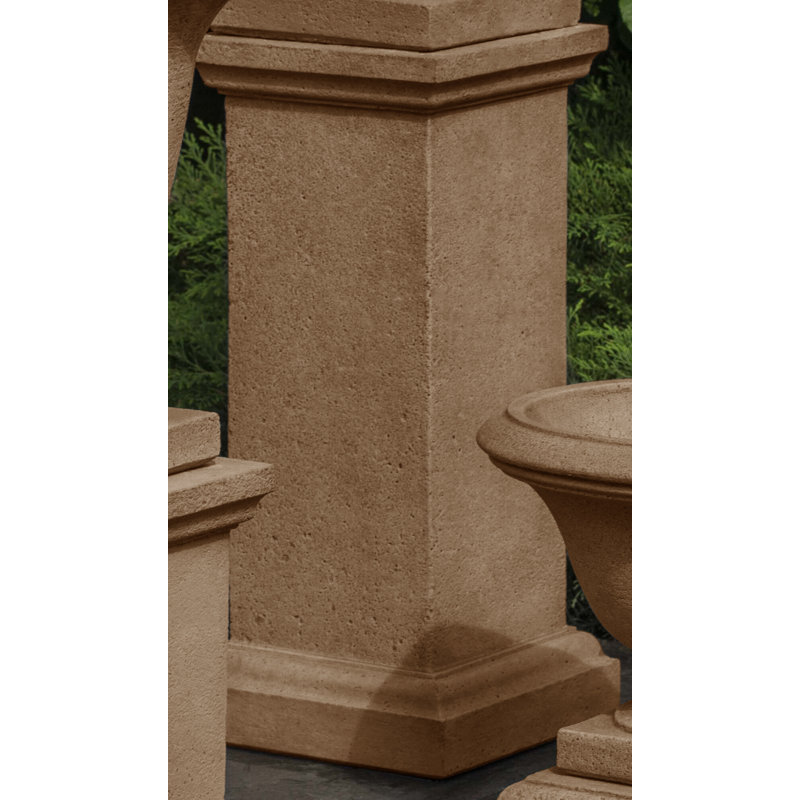 Wolcott Pedestal, 22.5'' H x 10.25'' W x 10.25'' D, Aged Limestone