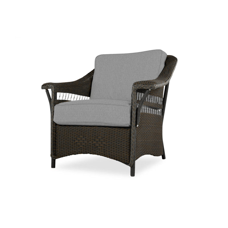Nantucket Outdoor Lounge Chair, Sandberg Navy, Mink