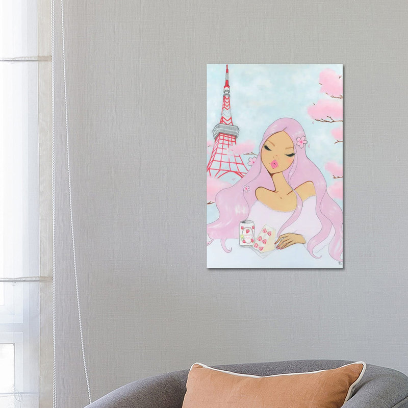 Tokyo And Her by Josefina Fernandez - No Frame Gallery-Wrapped Canvas Giclée on Canvas, 66.04cm H x 45.72cm W