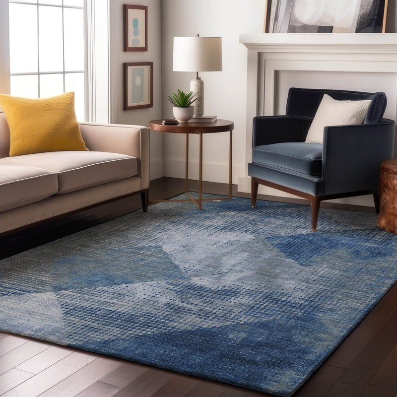 Premium Machine Washable Cortes AMF1065 Diamond Rug, Rectangle 10 pi x 14 pi