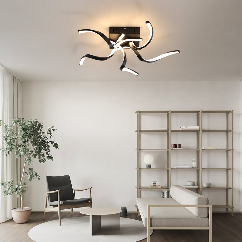 Ivy Bronx 1-Light 65cm LED Integrated Semi-Flush Mount
