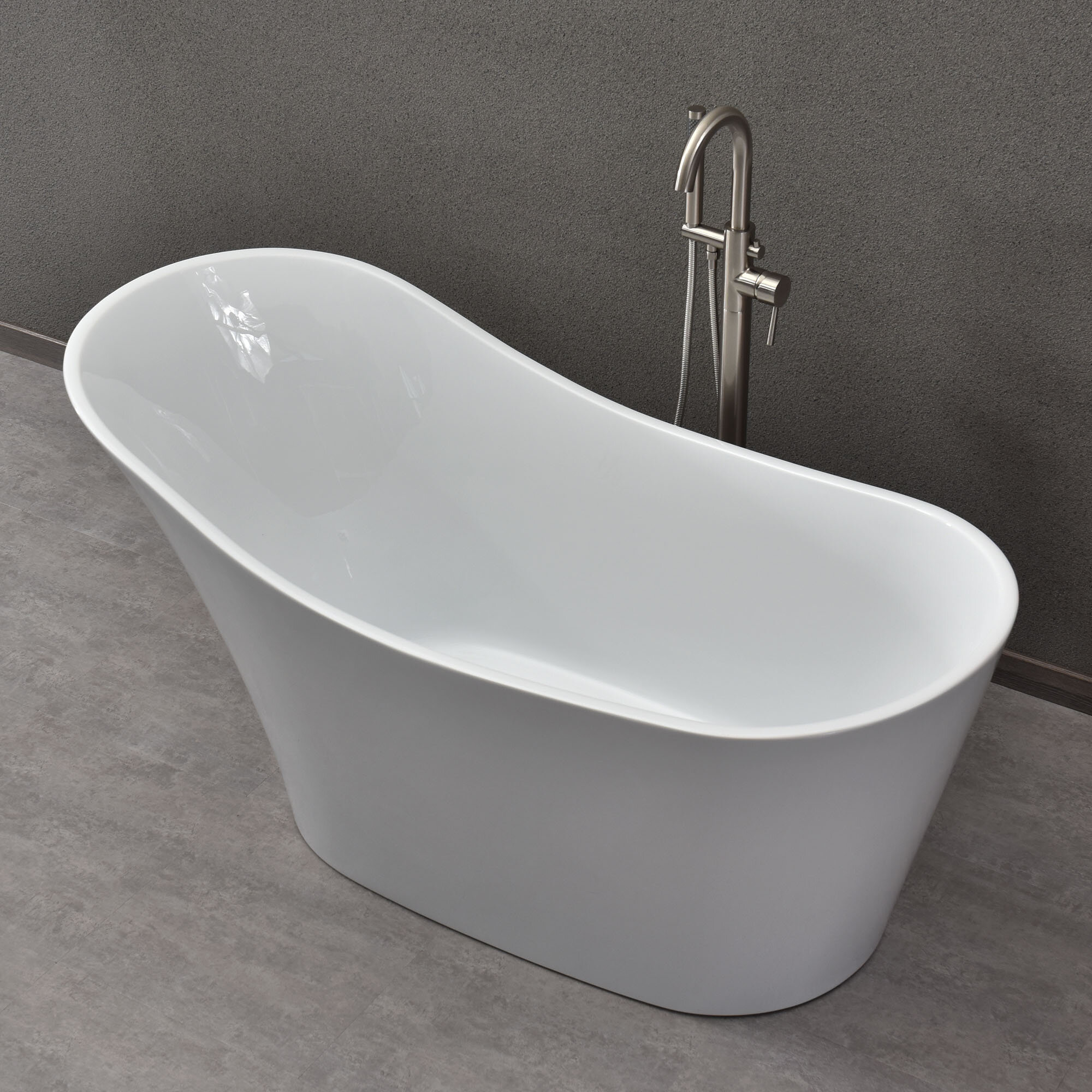 Vanity Art Cora 67 x 32 Freestanding Acrylic Bathtub & Reviews