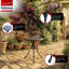 Yaiza Round Metal Outdoor Bistro Table With Umbrella Hole , 177.8cm cm W 177.8cm cm D