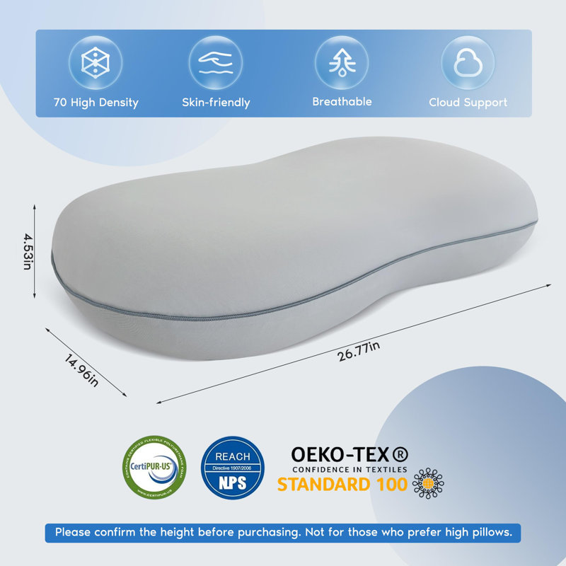 Anouk Patented Ergonomic Cervical Pillow For Side & Back Sleepers