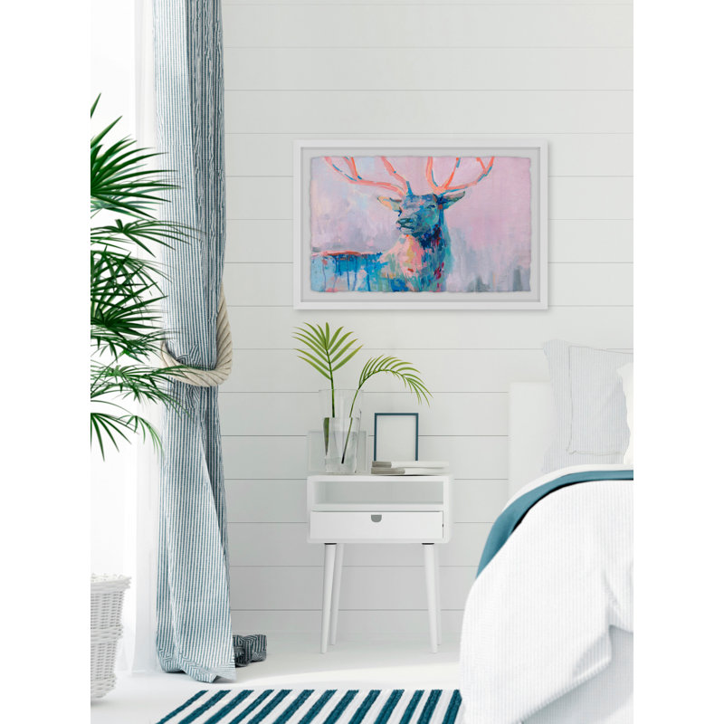 Majestic Deer - Single Picture Frame Painting, 20 cm H x 30 cm W x 4 cm D