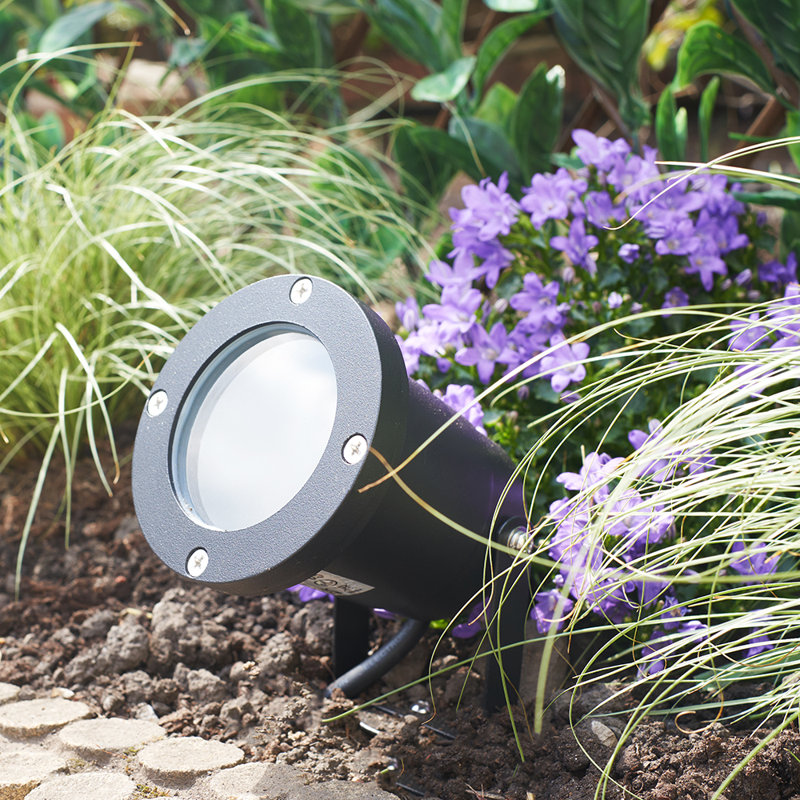 Lightner Black Aluminum Spotlight Pack, Warm White