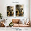 «Elephant Sunset», reproduction sur toile-499663164