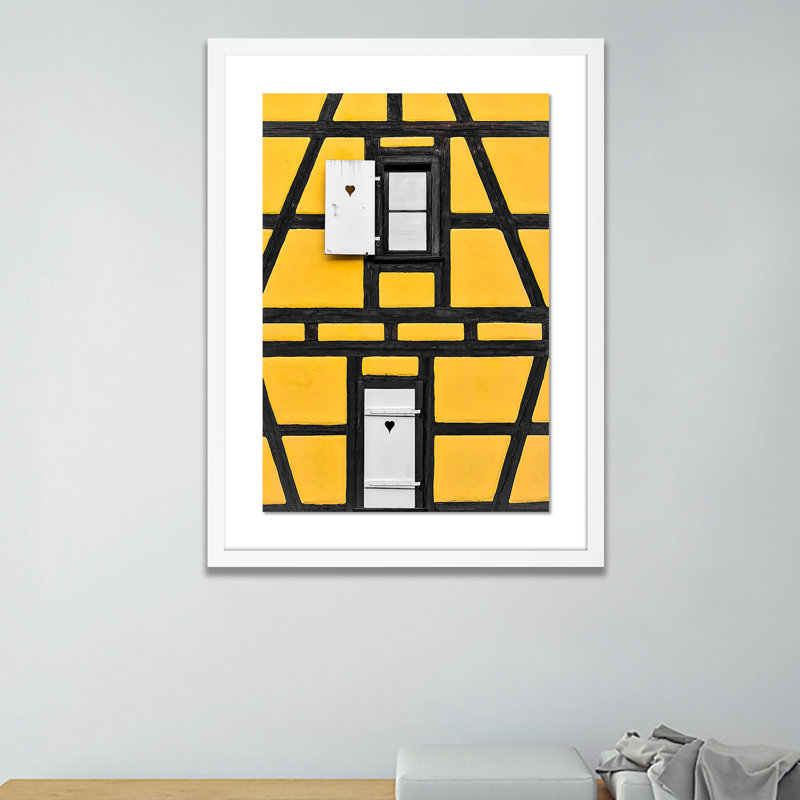 Two Hearts Print by Shawn Thomas, White, 40" H x 29" W x 2.5" D