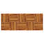 Carreaux de terrasse Felker vidaXL, 11,8 po x 11,8 po, bois d'acacia massif, résistant aux intempéries