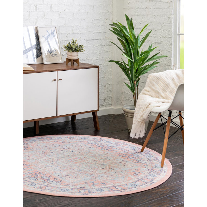 Leea Oriental Indoor Rug, Round 5'3"