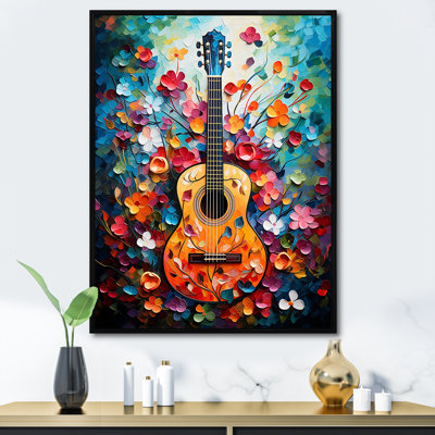 «Green Foral Harmony» - art mural musique