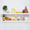 Tablettes flottantes pour mur, tablettes en bois massif de qualité supérieure avec support robuste, ensemble de 2, design moderne et élégant pour la décoration intérieure