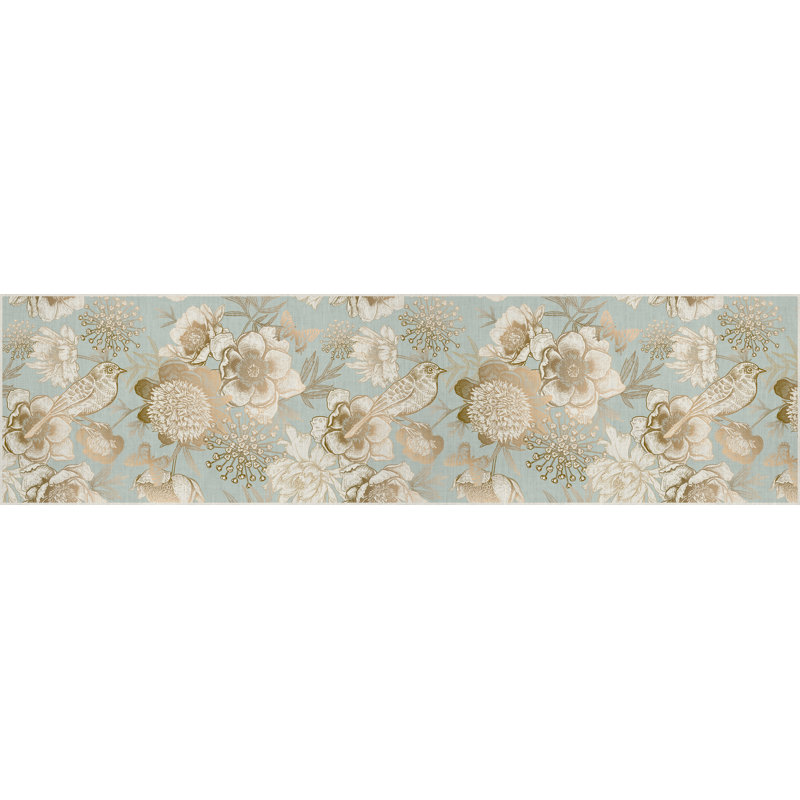 Burnest Vinyl Machine Printed Area Rug, Runner 66 x 250cm