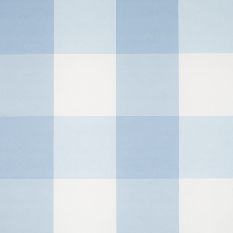 Grand papier peint à carreaux Willa, Chambray