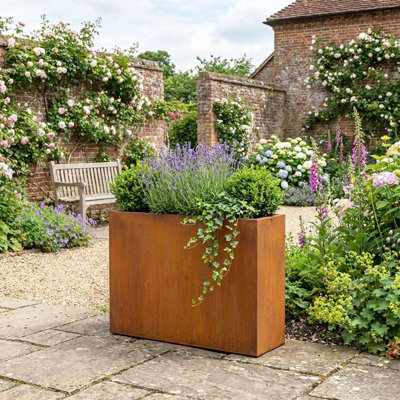 Galvanised Trough Planter - 90cm X 82cm