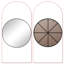 Miroir mural rond en métal-1068402473