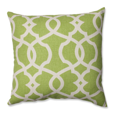 Lattice Damask Cotton Damask Throw Pillow