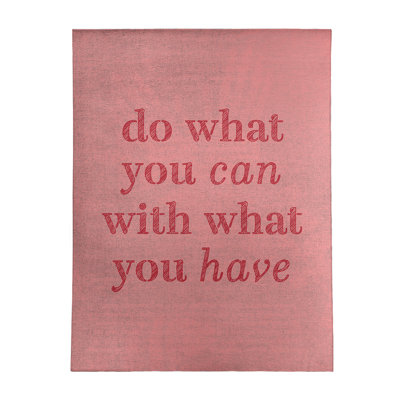 Quotes Chenille Indoor Rug