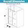 46"-48" W x 72" H Double Sliding Semi-frameless Shower Door with Two Handles
