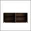 Buffet moderne avec textures 3D avec rangement, luxueux buffet anti-déversement pour la cuisine et le salon, largeur de 59 pouces