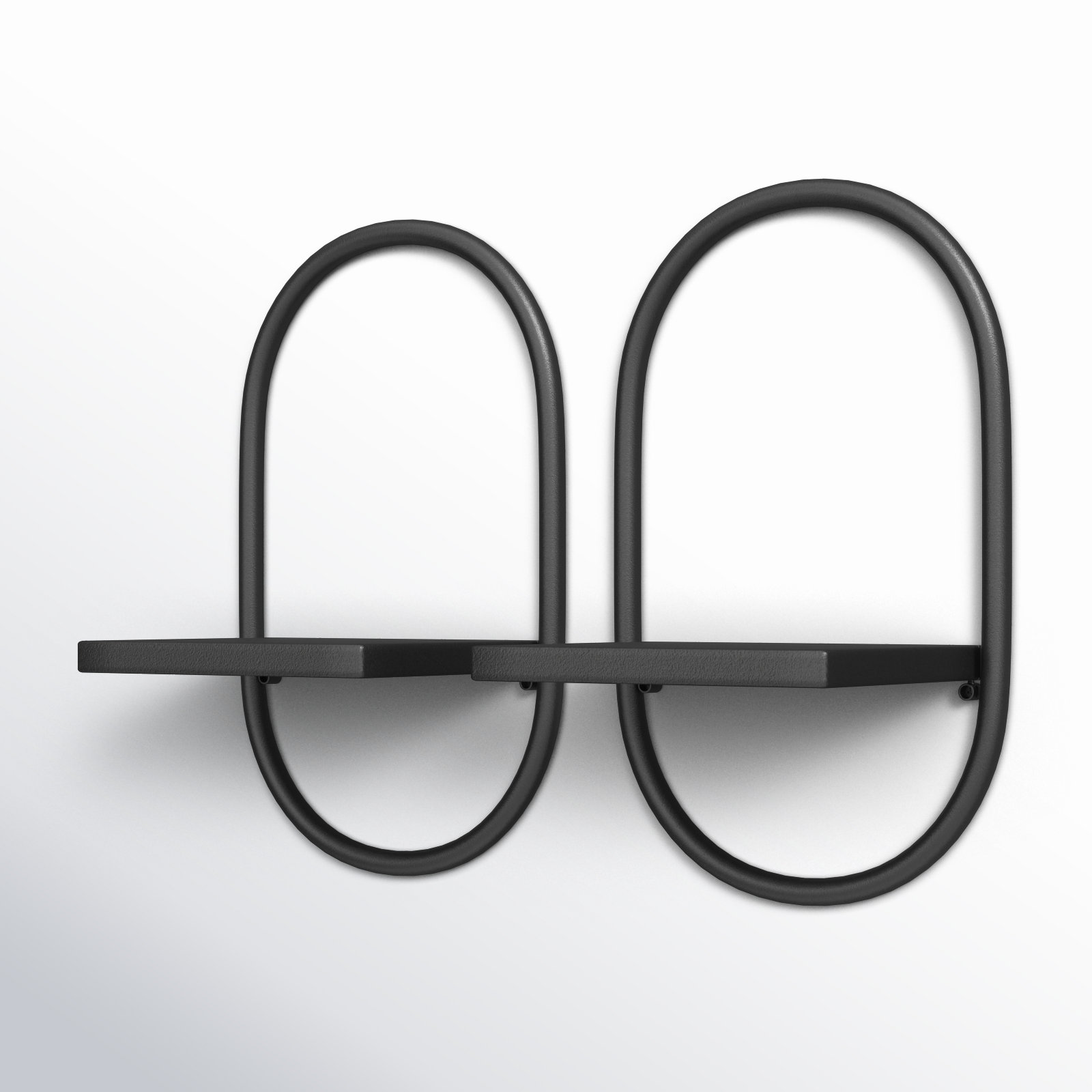 Carlile 8" Bracket Shelf, Black, Black