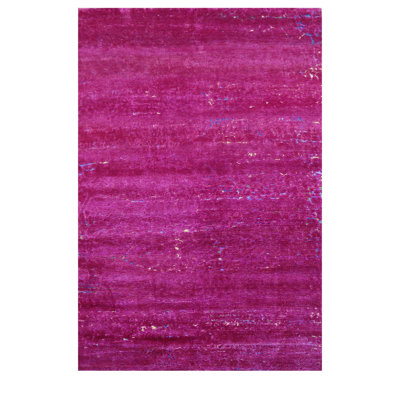 Pink Nu Vibrant Silk Tibetan Rug