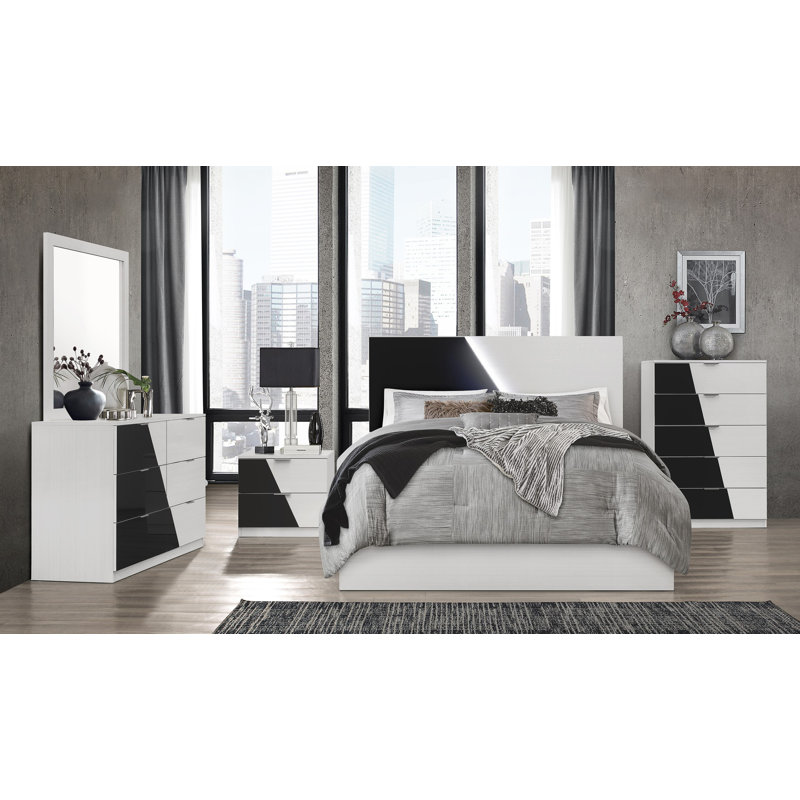 Table de chevet 2 tiroirs Anastatius Alyisa