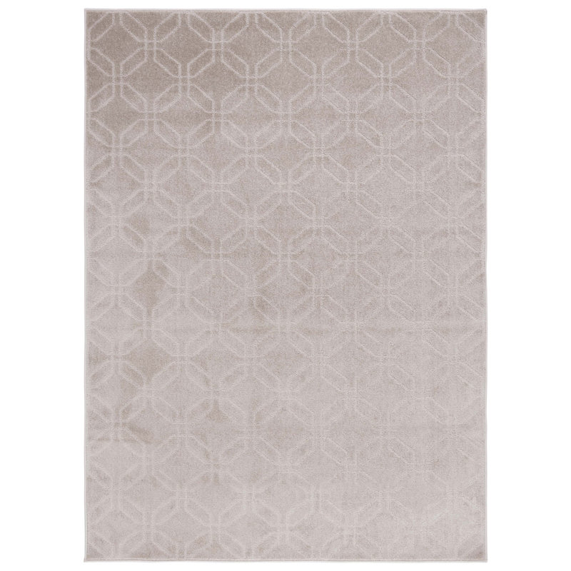 Motif et tapis uni 406 beige, Rectangle 5 pi 3 po x 7 pi 6 po