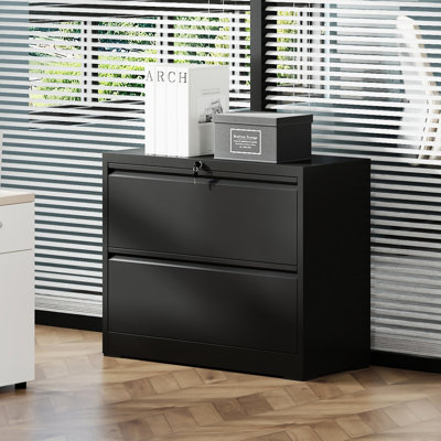 Classeur robuste en acier 2 - solution de rangement pour bureau à domicile, ouverture et fermeture silencieuses des tiroirs, capacité de 110 lb, fonctionnalité, mouvement facile à assembler, design,