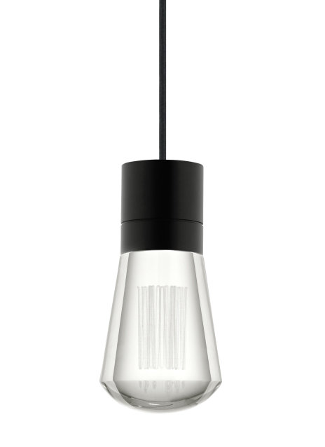 Alva LED Pendant, 151.6" H x 7.1" W x 14" D, Black, 1