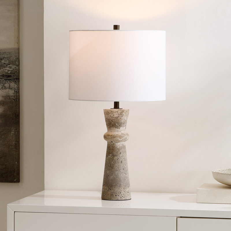 Lampe de table en pierre Holtby, Gris