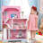 Large Dollhouse With Roof Window And Furniture, Mini Doll House Playhouse For 3 Years Old And Above