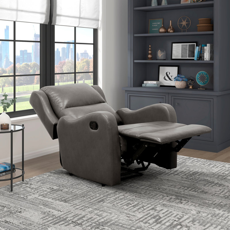Fauteuil inclinable en similicuir rembourré 1pc
