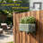Permasteel Mini Planter W/Bracket, Green-124310549