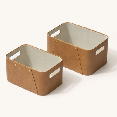 Storage Baskets for Organizing, 2 Pack