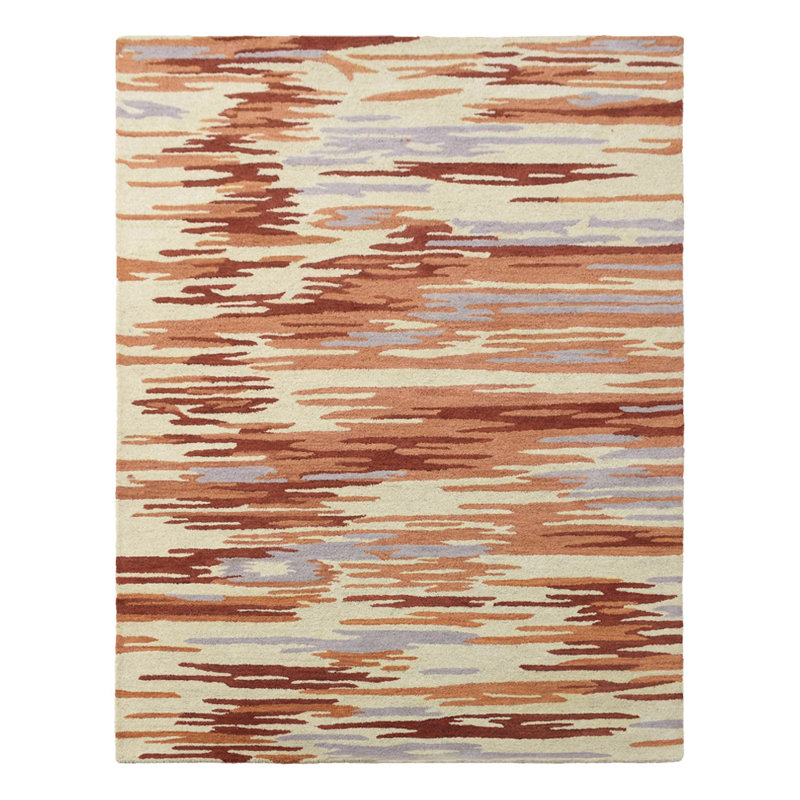 Osawatomie HAND TUFTED WOOL ECO-FRIENDLY AREA RUGS - Rectangle | Multicolor | Abstract Design | living room decor