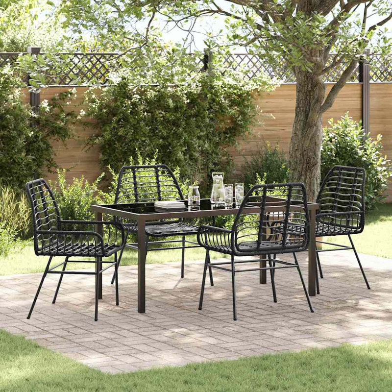 Rectangular 5 - Piece 4 - Person 160Cm L Outdoor Table Set, 73cm H x 80cm W x 80cm D