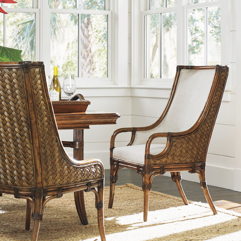 Bali Hai Upholstered Dining Arm Chair